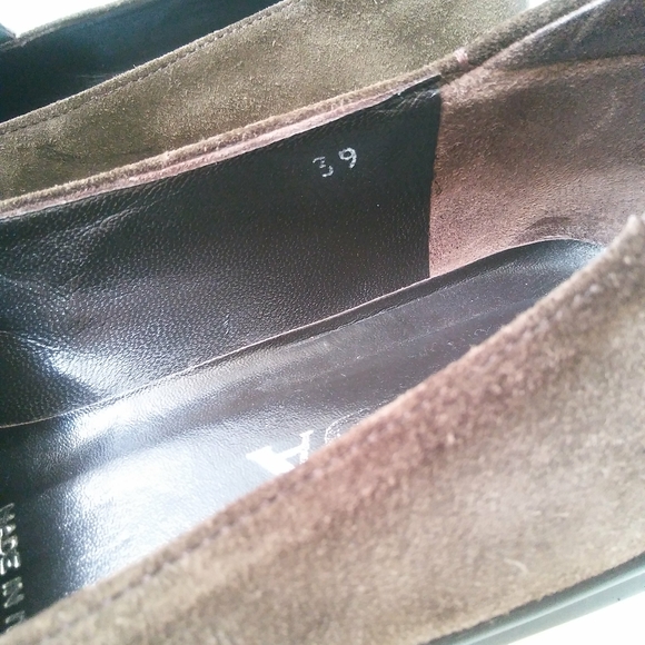 PRADA Suede Leather Slip on Loafers Size 39 - Picture 5 of 8